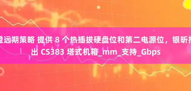 盈远期策略 提供 8 个热插拔硬盘位和第二电源位，银昕推出 CS383 塔式机箱_mm_支持_Gbps